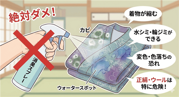 着物のカビに消臭スプレー