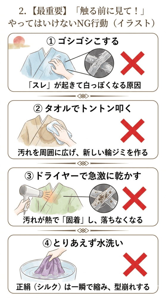 輪ジミでやってはいけないNG行為