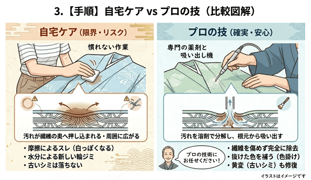 輪ジミ自宅ケアとプロの技