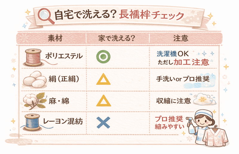 長襦袢は自分で洗濯できる？チェックリスト