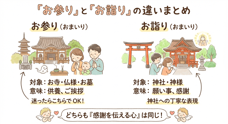 「お参り」と「お詣り」はどう違うの？