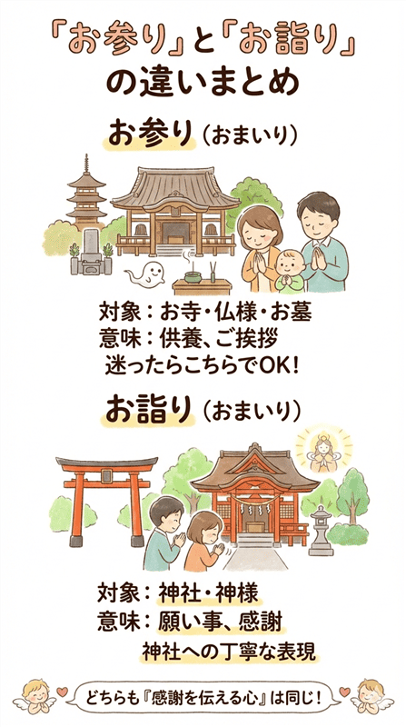 「お参り」と「お詣り」はどう違うの？