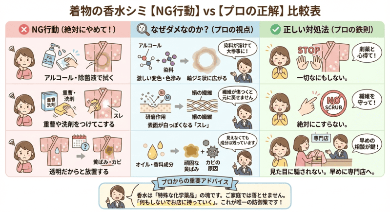 香水のシミNG行動