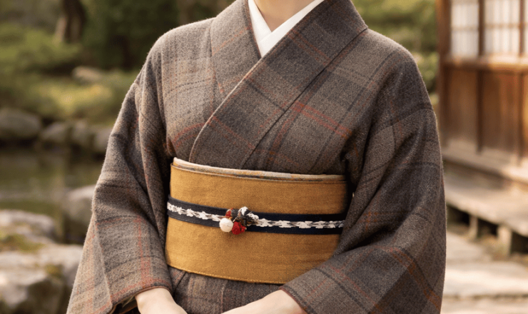 ウールの着物