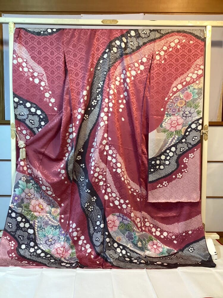 k-121 長春色に道長絞り