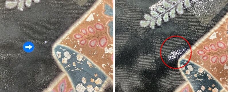 虫食いの穴を上手にリペア