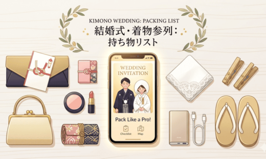 結婚式に着物で参列するときの持ち物リスト